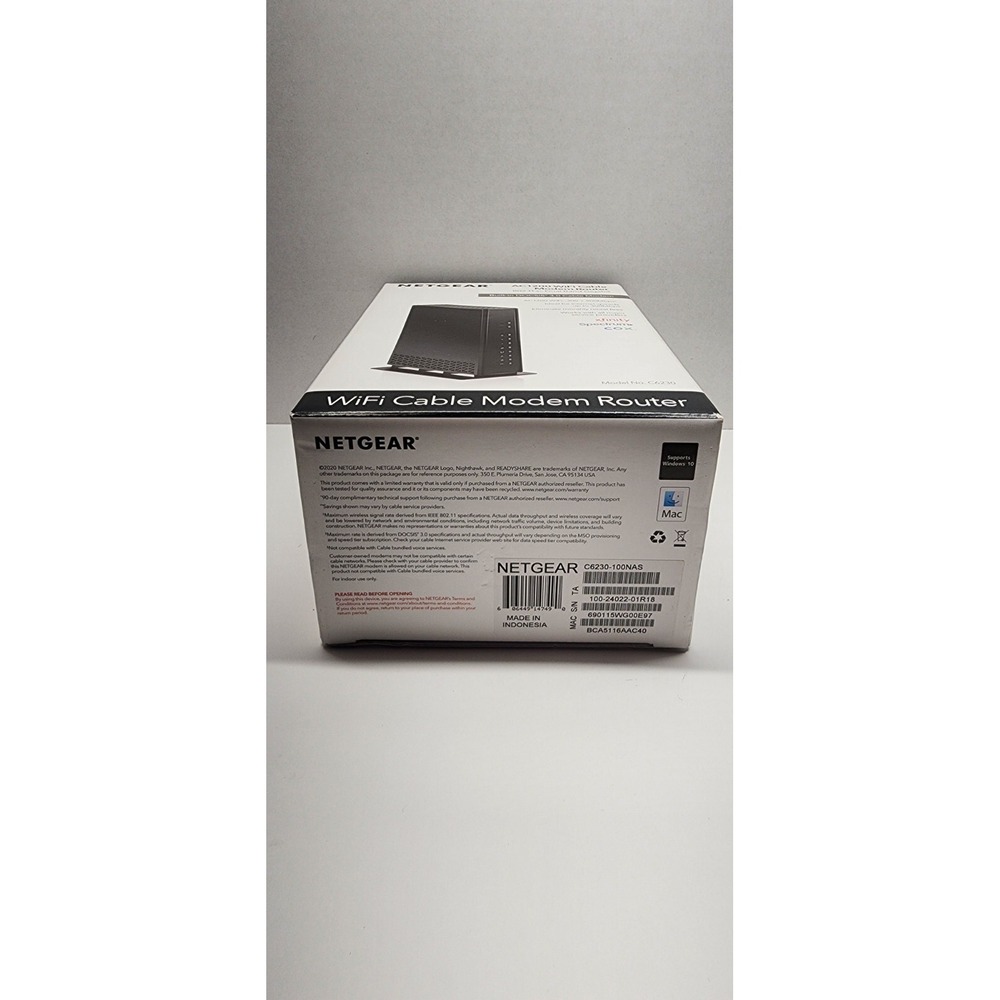 Netgear AC1200 WiFi Cable Modem Router DOCSIS 3.0 C6230 Dual Band Gigabit - Picture 5 of 5
